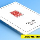 COLOR PRINTED CANADA [CLASS.] 1851-1955 STAMP ALBUM PAGES (37 illustrated pages)