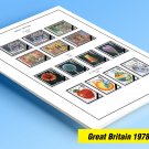 COLOR PRINTED GREAT BRITAIN 1978-1989 STAMP ALBUM PAGES (51 illustrated pages)