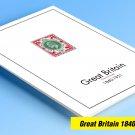 COLOR PRINTED GREAT BRITAIN [CLASS.] 1840-1951 STAMP ALBUM PAGES (28 illustrated pages)