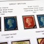 COLOR PRINTED GREAT BRITAIN [CLASS.] 1840-1951 STAMP ALBUM PAGES (28 illustrated pages)