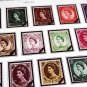 COLOR PRINTED GREAT BRITAIN 1952-1977 STAMP ALBUM PAGES (55 illustrated pages)