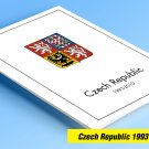 COLOR PRINTED CZECH REPUBLIC 1993-2010 STAMP ALBUM PAGES (90 illustrated pages)