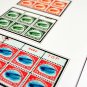 COLOR PRINTED U.S.A. AIRMAIL PLATE BLOCKS 1918-2012 STAMP ALBUM PAGES (50 illustrated pages)