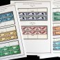 COLOR PRINTED U.S.A. AIRMAIL PLATE BLOCKS 1918-2012 STAMP ALBUM PAGES (50 illustrated pages)