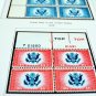 COLOR PRINTED U.S.A. AIRMAIL PLATE BLOCKS 1918-2012 STAMP ALBUM PAGES (50 illustrated pages)