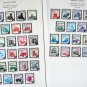 COLOR PRINTED U.S.A. 1981-1990 STAMP ALBUM PAGES (56 illustrated pages)