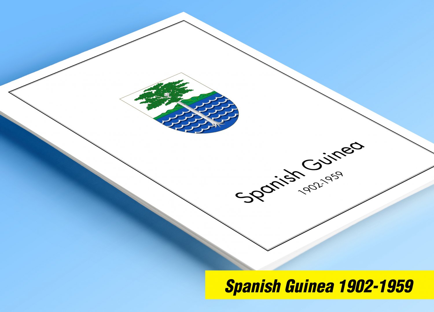 COLOR PRINTED SPANISH GUINEA 1902-1959 STAMP ALBUM PAGES (30 illustrated pages)
