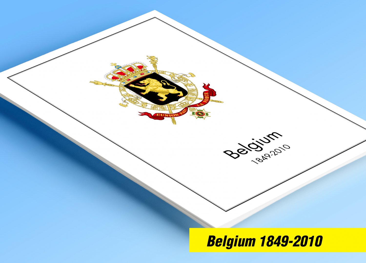 COLOR PRINTED BELGIUM 1849-2010 STAMP ALBUM PAGES (539 illustrated pages)