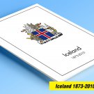 COLOR PRINTED  ICELAND 1873-2010 STAMP ALBUM PAGES (153 illustrated pages)