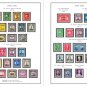 COLOR PRINTED CANAL ZONE 1904-1978 STAMP ALBUM PAGES (21 illustrated pages)