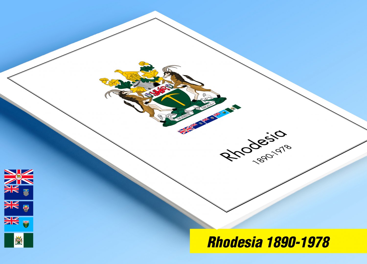 COLOR PRINTED RHODESIA 1890-1978 STAMP ALBUM PAGES (66 illustrated pages) + FREE PDF LIBRARY