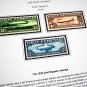 COLOR PRINTED ZEPPELIN AIRMAIL 1928-1936 STAMP ALBUM PAGES (30 illustrated pages)