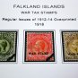 COLOR PRINTED FALKLAND ISLANDS 1878-2010 STAMP ALBUM PAGES (154 illustrated pages)