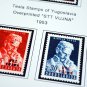COLOR PRINTED TRIESTE [ZONES A+B] 1947-1954 STAMP ALBUM PAGES (40 illustrated pages)
