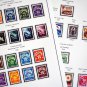 COLOR PRINTED TRIESTE [ZONES A+B] 1947-1954 STAMP ALBUM PAGES (40 illustrated pages)