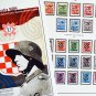 COLOR PRINTED CROATIA [NDH] 1941-1945 STAMP ALBUM PAGES (30 illustrated pages)