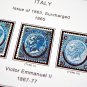 COLOR PRINTED ITALY [KINGDOM] 1862-1944 STAMP ALBUM PAGES (32 illustrated pages)