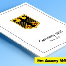COLOR PRINTED GERMANY 1949-2010 STAMP ALBUM PAGES (299 illustrated pages)