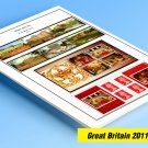 COLOR PRINTED GREAT BRITAIN 2011-2018 STAMP ALBUM PAGES (124 illustrated pages)