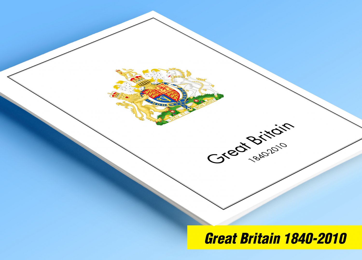 COLOR PRINTED GREAT BRITAIN 1840-2010 STAMP ALBUM PAGES (330 illustrated pages)
