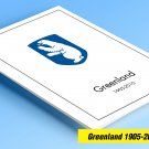 COLOR PRINTED GREENLAND 1905-2010 STAMP ALBUM PAGES (100 illustrated pages)