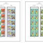 COLOR PRINTED JAPAN PREFECTURES BOOKLETS 1991-2002 STAMP ALBUM PAGES (107 illustrated pages)