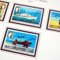 COLOR PRINTED ABU DHABI 1964-1972 STAMP ALBUM PAGES (9 illustrated pages)