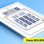 COLOR PRINTED FRANCE 2015-2018 STAMP ALBUM PAGES (123 illustrated pages)