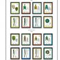 COLOR PRINTED CHINA P.R.C. 1977-1999 STAMP ALBUM PAGES (238 illustrated pages)