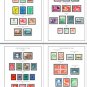 COLOR PRINTED CHINA P.R.C. 1949-1976 STAMP ALBUM PAGES (134 illustrated pages)