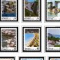 GREECE [REPUBLIC] 1974-1999 COLOR PRINTED STAMP ALBUM PAGES (91 illustrated pages)
