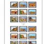 GREECE [REPUBLIC] 1974-1999 COLOR PRINTED STAMP ALBUM PAGES (91 illustrated pages)