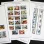 COCOS ISLANDS 1963-2020 COLOR PRINTED STAMP ALBUM PAGES (69 illustrated pages)