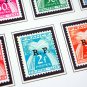 COLOR PRINTED FRANCE [LIB&Atilde;�RATION] 1944 STAMP ALBUM PAGES (60 illustrated pages)