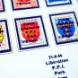 COLOR PRINTED FRANCE [LIB&Atilde;�RATION] 1944 STAMP ALBUM PAGES (60 illustrated pages)