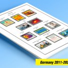 COLOR PRINTED GERMANY 2011-2020 STAMP ALBUM PAGES (89 illustrated pages)