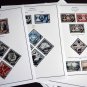 COLOR PRINTED MONACO AIRMAIL 1933-1984 STAMP ALBUM PAGES  (14 illustrated pages)