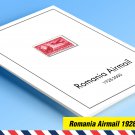 COLOR PRINTED ROMANIA AIRMAIL 1928-2000 STAMP ALBUM PAGES (56 illustrated pages)