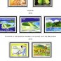 COLOR PRINTED FRENCH POLYNESIA 2011-2020 STAMP ALBUM PAGES (45 illustrated pages)