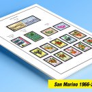COLOR PRINTED SAN MARINO 1966-2010 STAMP ALBUM PAGES (180 illustrated pages)