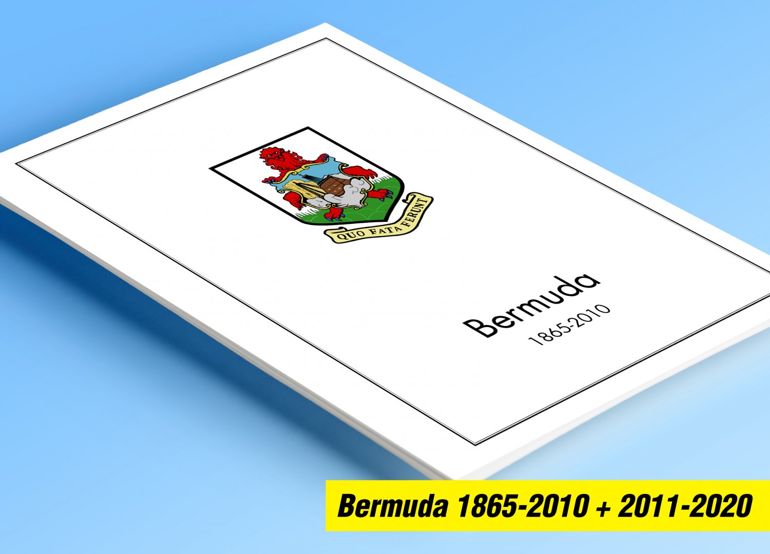 COLOR PRINTED BERMUDA 1865-2010 + 2011-2020 STAMP ALBUM PAGES (141 illustrated pages)