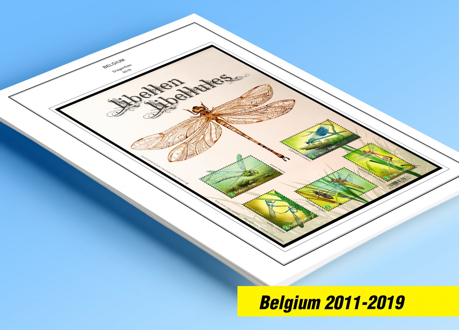 COLOR PRINTED BELGIUM 2011-2019 STAMP ALBUM PAGES (131 illustrated pages)
