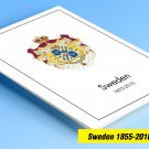 COLOR PRINTED SWEDEN 1855-2010 STAMP ALBUM PAGES (264 illustrated pages)