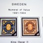 COLOR PRINTED SWEDEN [CLASS.] 1855-1946 STAMP ALBUM PAGES (31 illustrated pages)