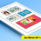 COLOR PRINTED SAN MARINO 2011-2020 STAMP ALBUM PAGES (58 illustrated pages)