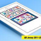 COLOR PRINTED GB JERSEY 2011-2020 STAMP ALBUM PAGES (135 illustrated pages)
