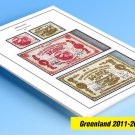 COLOR PRINTED GREENLAND 2011-2020 STAMP ALBUM PAGES (60 illustrated pages)