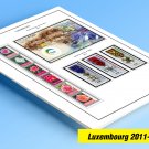 COLOR PRINTED LUXEMBOURG 2011-2020 STAMP ALBUM PAGES (49 illustrated pages)