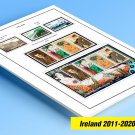 COLOR PRINTED IRELAND 2011-2020 STAMP ALBUM PAGES (60 illustrated pages)