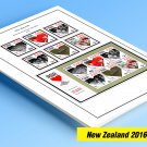 COLOR PRINTED NEW ZEALAND 2016-2020 STAMP ALBUM PAGES (103 illustrated pages)